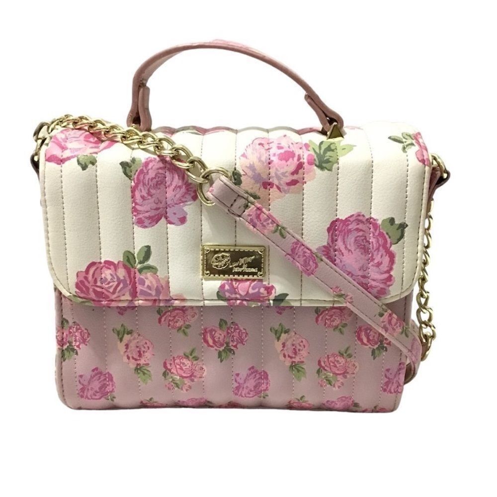 Luv Betsey By Betsey Johnson Pink Top Handle Satchel Crossbody Bag